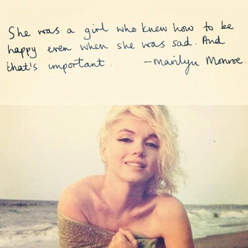 Marilyn Monroe, Confidence 