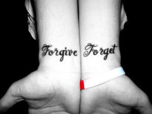 Forgiveness and letting go